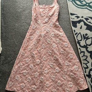 Elegant Pink Floral Dress